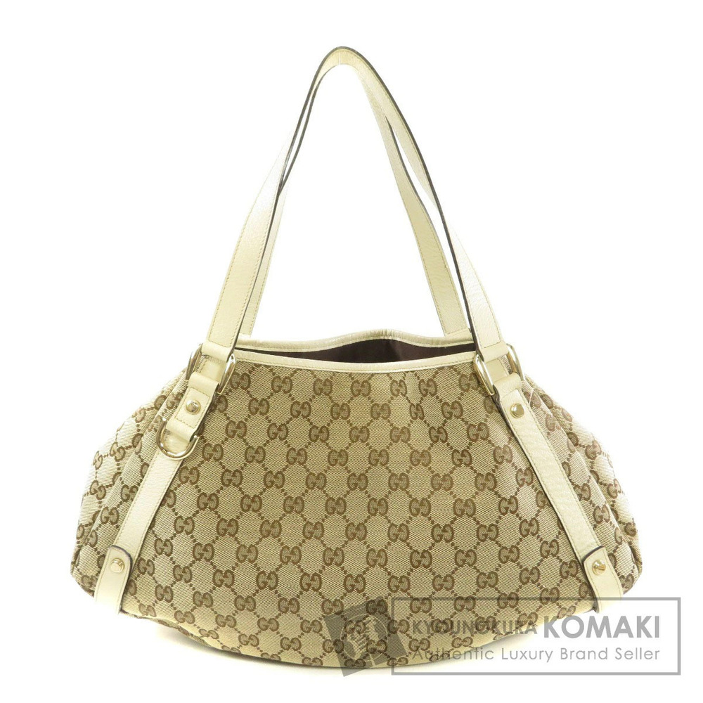 Gucci GG Canvas Abbey Tote bag beige monogram ivory White